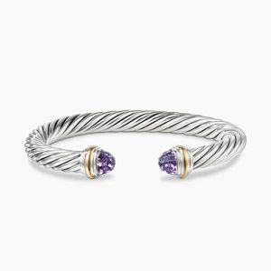 Classic Cable Bracelet - Amethyst